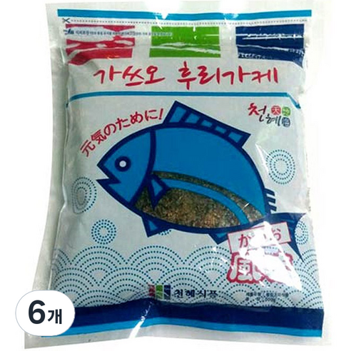 천혜식품 가쓰오 후리가께, 500g, 6개