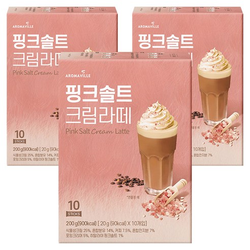 핸드립 핑크솔트 크림라떼, 20g, 10개입, 3개