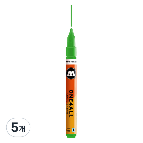 모로토우 원포올 아크릴 마카 2mm 127HS 222 kakao77 universes green, 5개