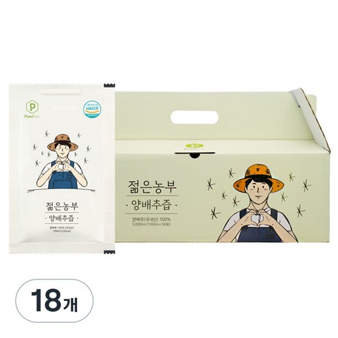 젊은농부 양배추즙, 5000ml, 18개