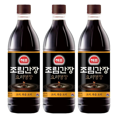 해표 조림간장, 930ml, 3개