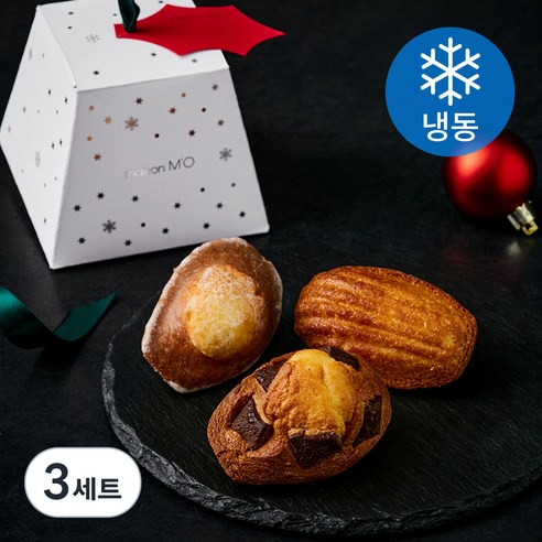 메종엠오 오너먼트 마들렌 30g + 마들렌글라쎄 35g + 소금초코 마들렌 35g 세트, 3세트