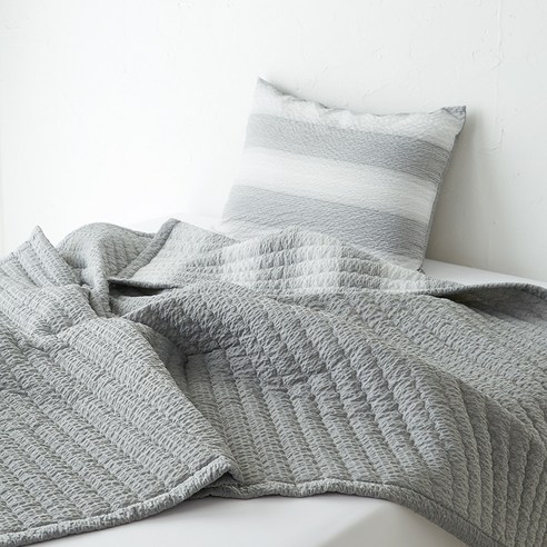 라뽐므 오로라 시어서커 여름 누빔 이불세트