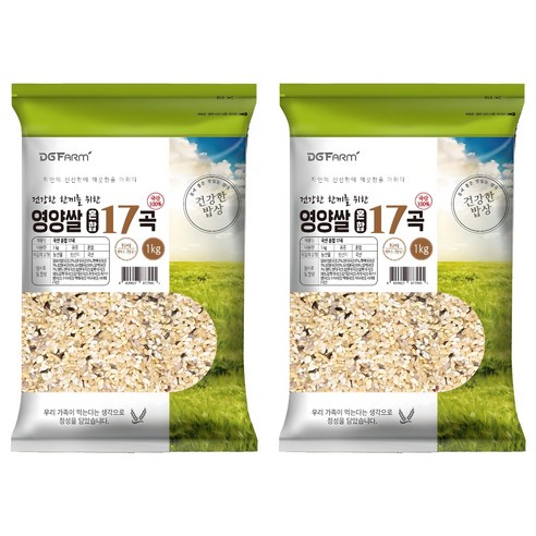 대구농산 국산 혼합 17곡, 1kg, 2개