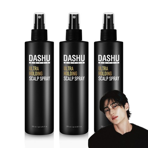 다슈 울트라 홀딩 스칼프 탈모증상완화 헤어스프레이, 200ml, 3개