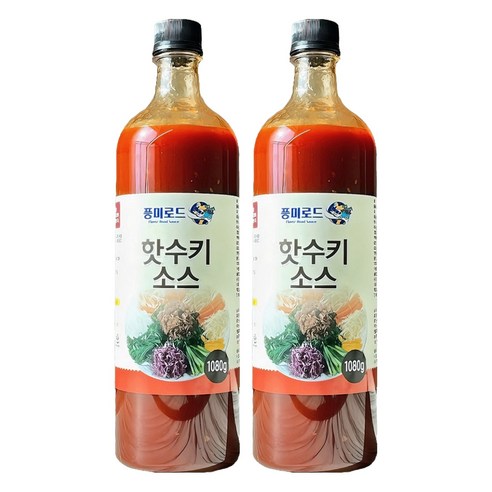 풍미로드 핫수키소스, 1080g, 2개