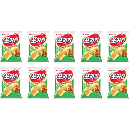 오리온 포카칩 어니언맛, 66g, 10개