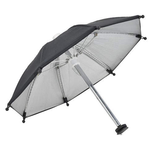팅올 카메라 스마트폰 슈마운트 우산 블랙 다재다능한 우산으로 실용적이고 편리한 아이템