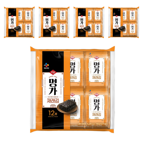씨제이 명가 재래김 12p, 48g, 5개