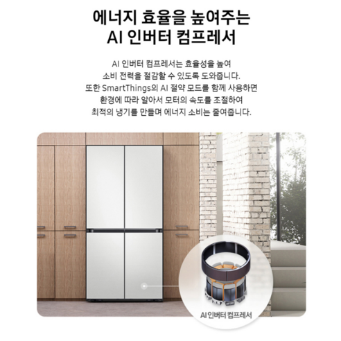 당신의 주방을 예술로 승화시키는 삼성 비스포크 869L 냉장고