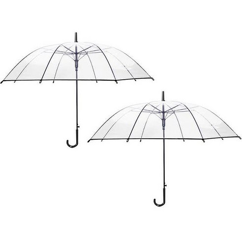 두발로 투명 자동 장우산 2p