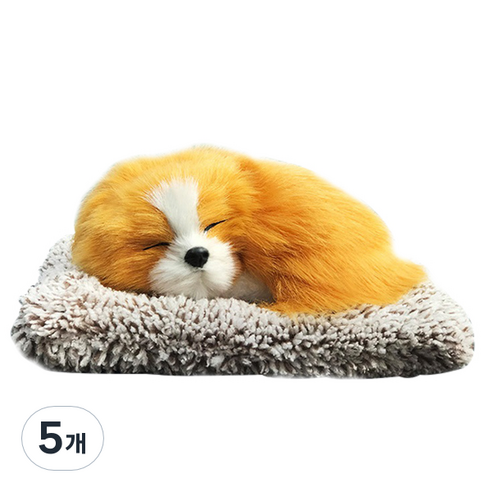 미니형 숯먹는 강아지 차량용 탈취용품 황금견, 1개입, 5개