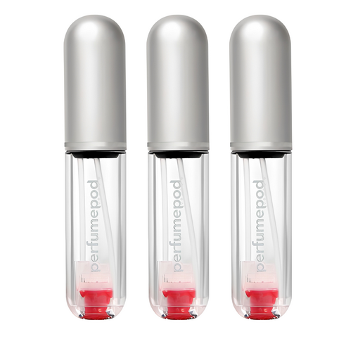 트라발로 퍼퓸팟 퓨어 펌핑식 충전 휴대용 향수공병 5ml, 실버, 3개