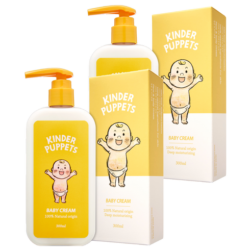 킨더퍼페츠 유아용 크림, 2개, 300ml