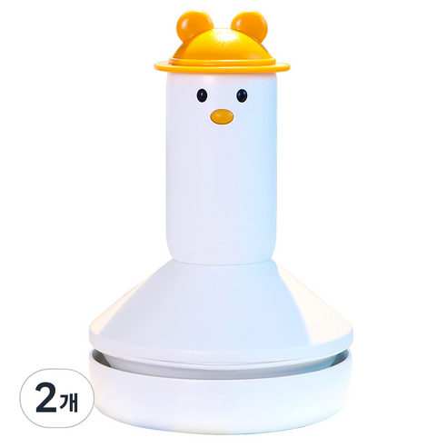 아이존 안녕오리 책상 지우개 진공청소기, 화이트, 2개