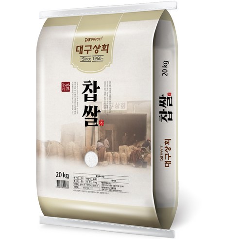 대구상회 국내산 찹쌀 20kg x 1봉지 대구상회 국내산 찹쌀 20kg x 1봉지