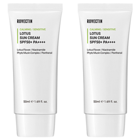 로벡틴 카밍 연꽃수 선크림 SPF50+ PA++++, 50ml, 2개