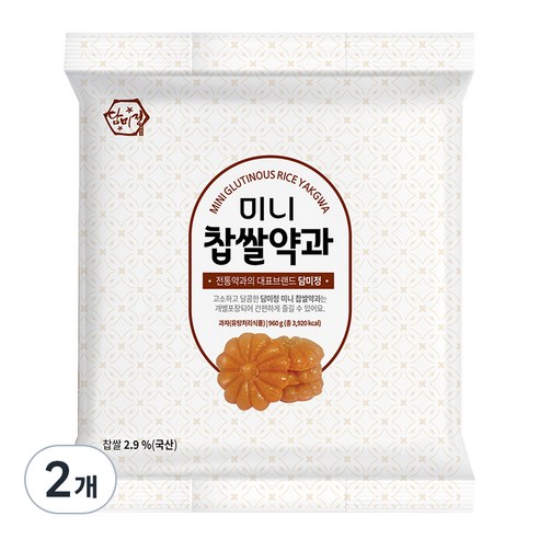 아기약과 담미정한과 미니찹쌀약과, 960g, 2개 Best Top5