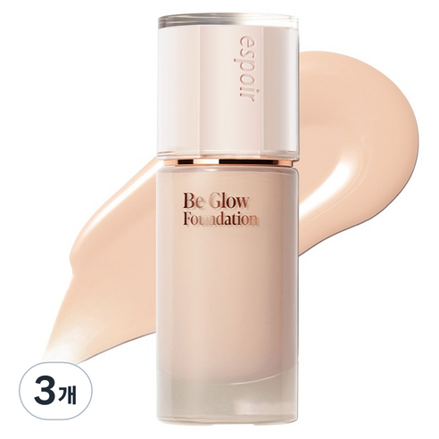 에스쁘아 비글로우 파운데이션 30g SPF27 PA++, 21C 쿨아이보리, 3개