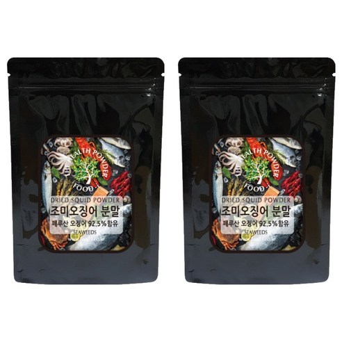 스쿨아이 페루산 조미오징어 분말, 200g, 2개