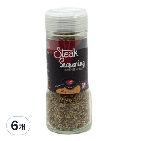 솔표 스테이크 시즈닝, 60g, 6개