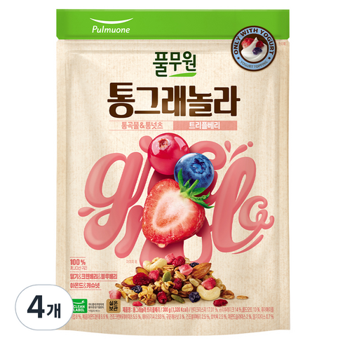 풀무원 통그래놀라 트리플베리, 300g, 4개