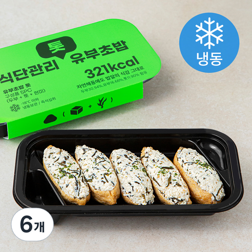유부초밥 톳 5입 (냉동), 210g, 6개
