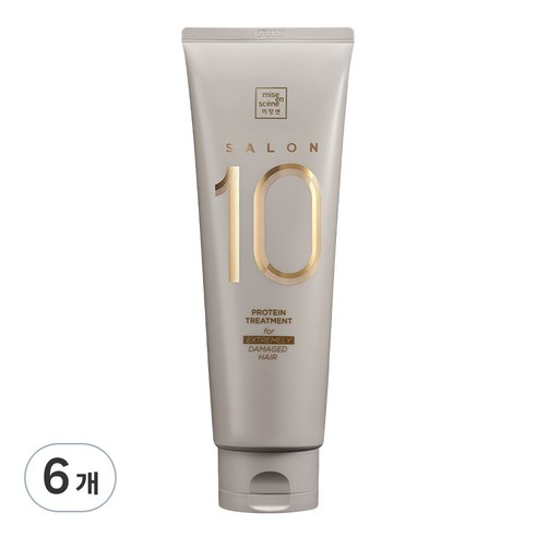 미쟝센 살롱 10 헤어트리트먼트 극손상모발용, 250ml, 6개