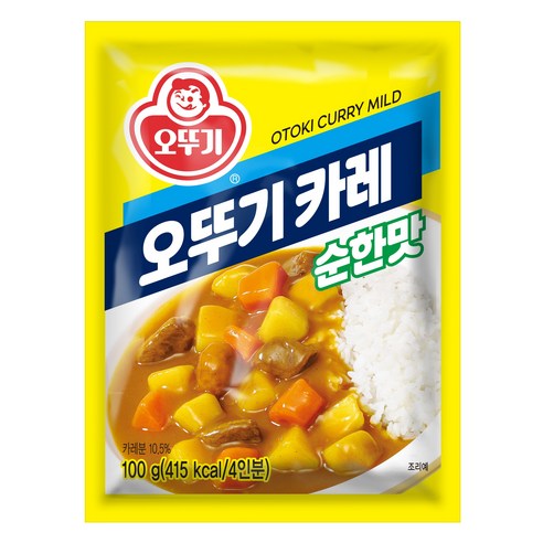 오뚜기 카레 순한맛, 100g, 1개