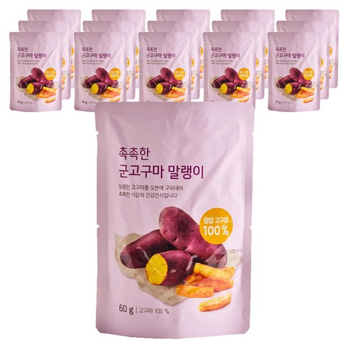 ORGA 촉촉한 군고구마 말랭이, 60g, 16개