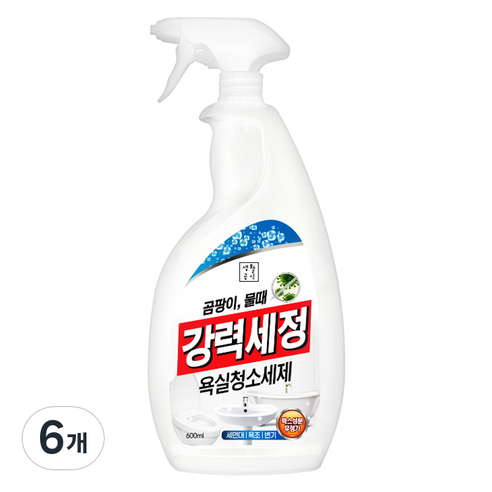 생활공식 강력세정 욕실청소세제, 6개, 600ml