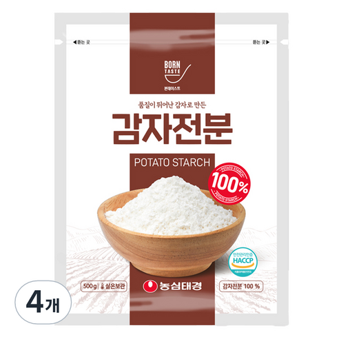 본테이스트 감자 전분, 500g, 4개