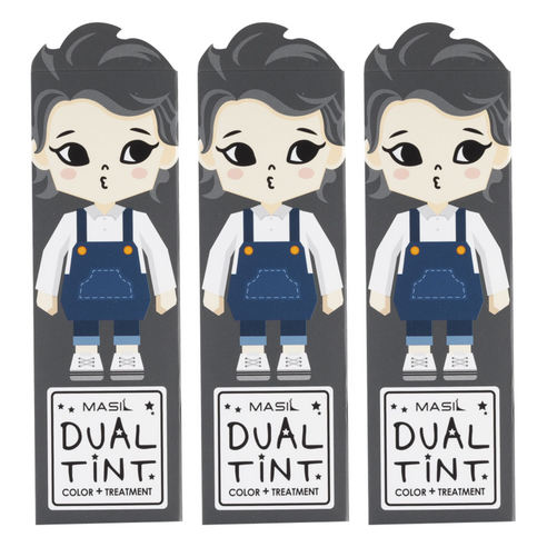 마실 듀얼틴트 컬러 헤어 트리트먼트, 20호차콜그레이, 3개