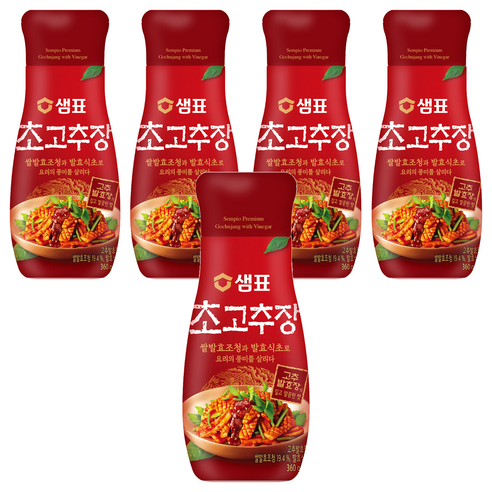 샘표 초고추장, 5개, 360g