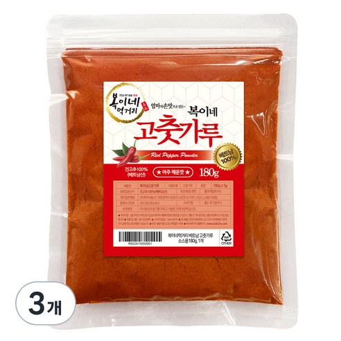 복이네먹거리 베트남 고춧가루 소스용, 180g, 3개