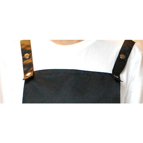 내 옷을 지켜주는 갑옷, 블랙 데님 원피스 앞치마