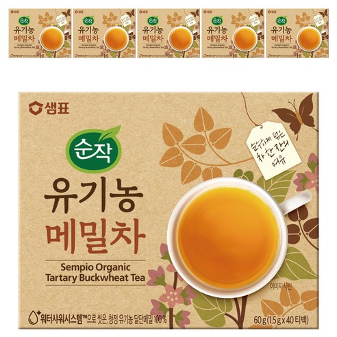 순작 유기농 메밀차, 1.5g, 40개입, 6개