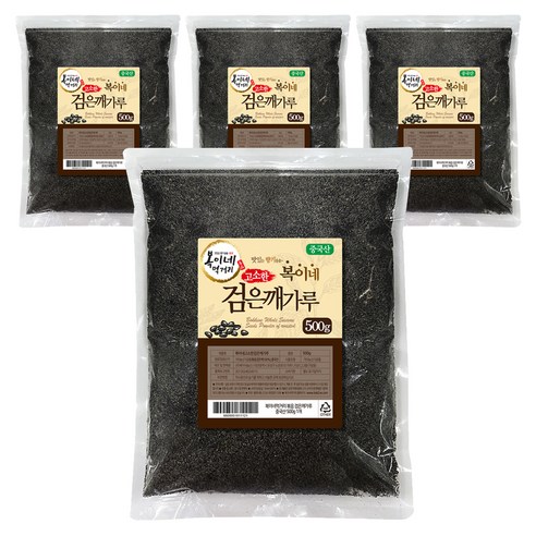 복이네먹거리 볶음 검은깨가루 중국산, 500g, 4개