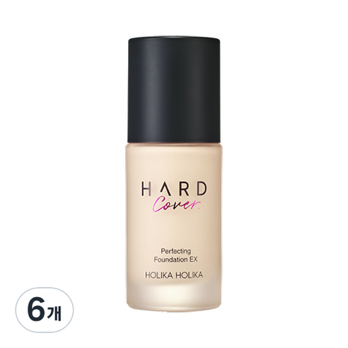 홀리카홀리카 하드커버 퍼펙팅 파운데이션 EX01 30ml, 웜아이보리, 6개