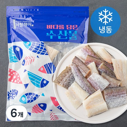 사랑해어 가시없는 코다리 순살 (냉동), 200g, 6개