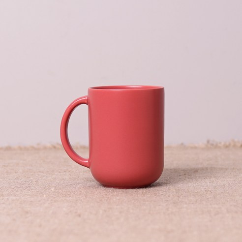 보울보울 레트로라인 핸들머그 360ml, 로제핑크, 1개