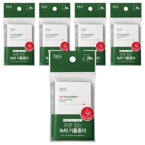닥터지 레드 블레미쉬 오일 컨트롤 페이퍼, 70개입, 5개
