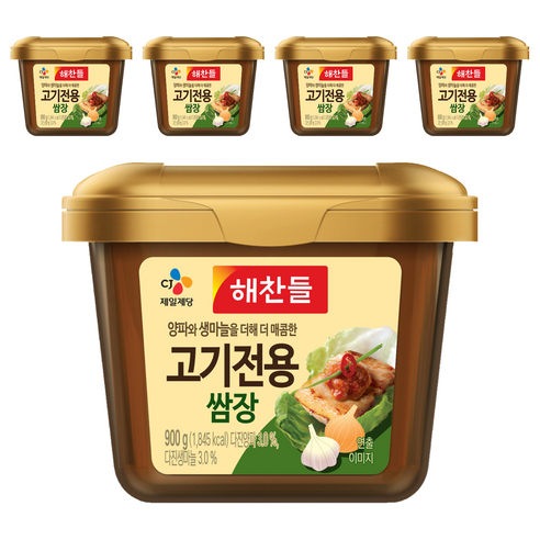 해찬들 고기전용 쌈장, 900g, 5개