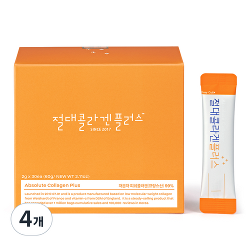 절대콜라겐 플러스, 30회분, 60g, 4개