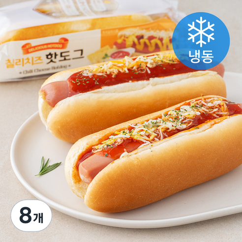 그린델리카 칠리치즈 핫도그 (냉동), 146g, 8개