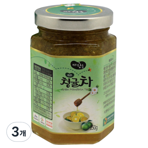 제주담움 청귤차, 1개입, 3개, 250g