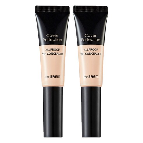 커버 퍼펙션 올프루프 팁 컨실러 12g, 1.0 클리어 베이지, 2개