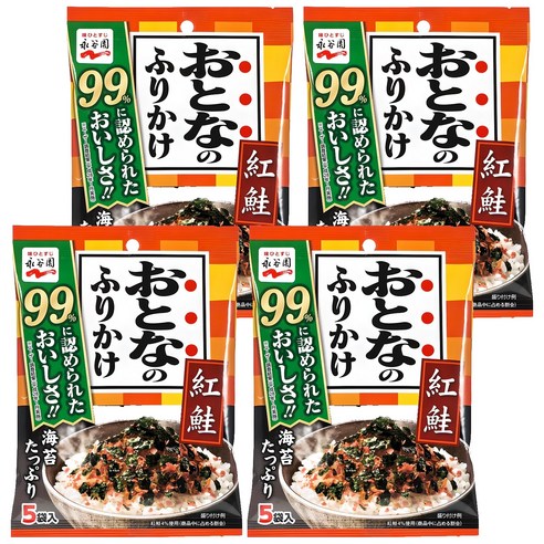 오토나노 후리가께 베니샤케 조미료 연어맛, 11.5g, 4개