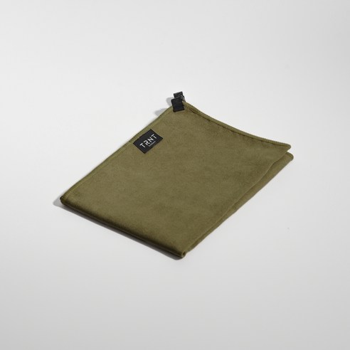 티알앤티 아웃도어 국산 프리미엄 건식 스포츠타월 XS 40 x 40 cm, 마티니 올리브, 1개