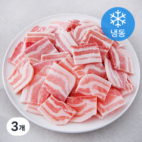 미트엔조이 스페인산 옛날 삼겹살 (냉동), 1kg, 3개